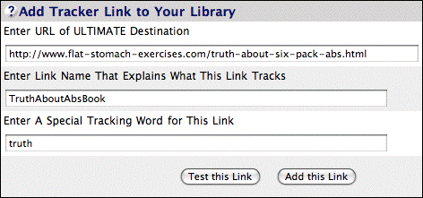 Tracker Library example