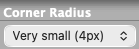 Image Block corner radius tool