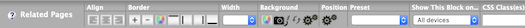 Related Pages Block toolbar
