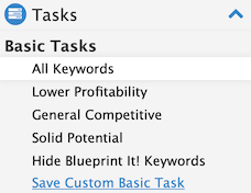 All Keywords and Basic Tasks