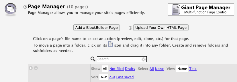 Page Manager Overview