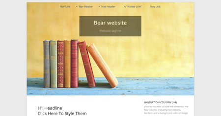 Responsive design with a constrained header image