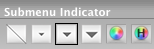 Horizontal Navigation Submenu indicator toolbar