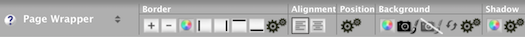 Page Wrapper toolbar